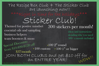 Essential Oil Sticker Goodie Box~ Sticker Club!!