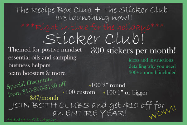 Essential Oil Sticker Goodie Box~ Sticker Club!!