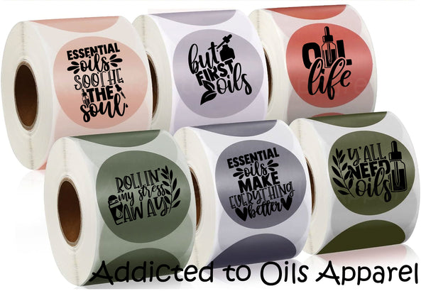 ESSENTIAL OIL STICKERS~FALL & CHRISTMAS