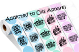 ESSENTIAL OIL STICKERS~PASTELS & SPRING