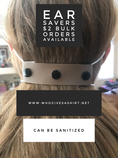 Ear saver for face mask